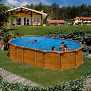 Pools mit holzoptik