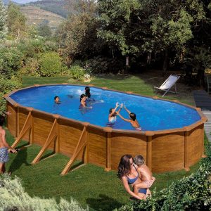 Pools mit holzoptik